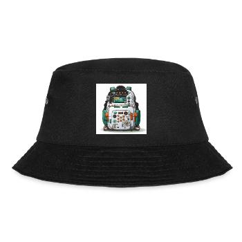 Die Geeks Tech Carry - Bucket Hat - Schwarz - Vorne - Lela (165cm)