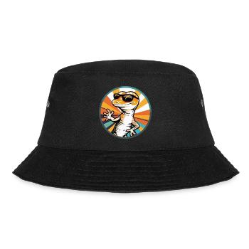 Lizard Comic Cool - Bucket Hat - black - Front - Lela (165cm)