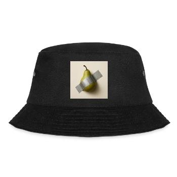Abstract Pear Metaphorical Artwork - Bucket Hat - black - Front - Lela (165cm)