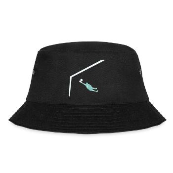 Torfrau – Keine Angst vor dem Ball, nur Mut im Tor - Bucket Hat - Schwarz - Vorne - Lela (165cm)