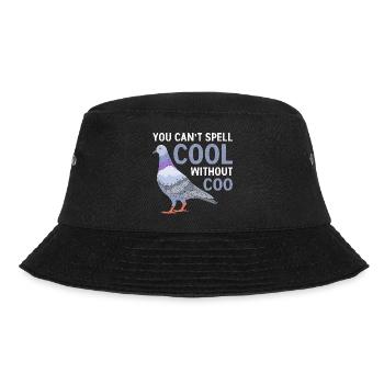 Taubenrennen Taube Tauben - Bucket Hat - Schwarz - Vorne - Lela (165cm)