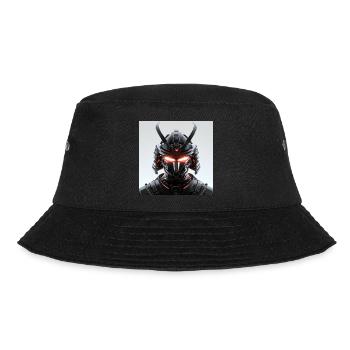 Digitale Samurai Futuristische Maskerade - Bucket Hat - Schwarz - Vorne - Lela (165cm)