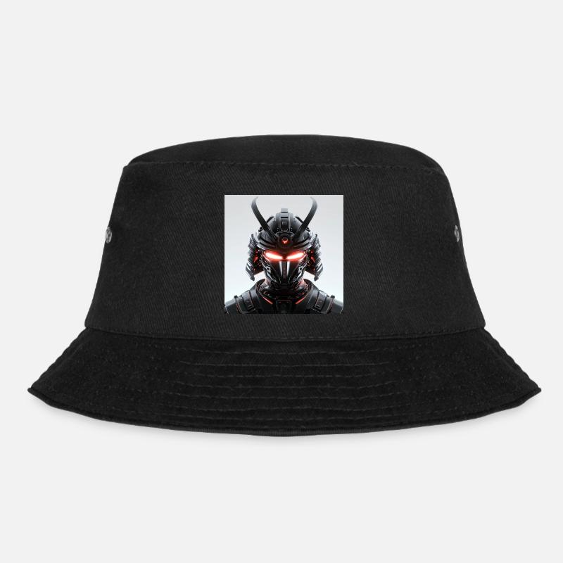 Digital Samurai Futuristic Maskerade - Bucket Hat - black