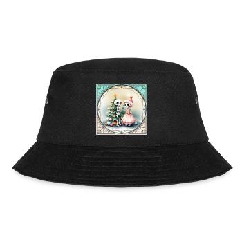 Crânes de Noël avec arbre et bonbons - Bob - noir - Devant - Lela (165cm)