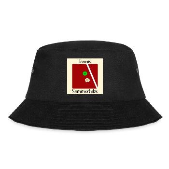 SOMMER TENNIS SPIEGELEIER - Bucket Hat - Schwarz - Vorne - Lela (165cm)