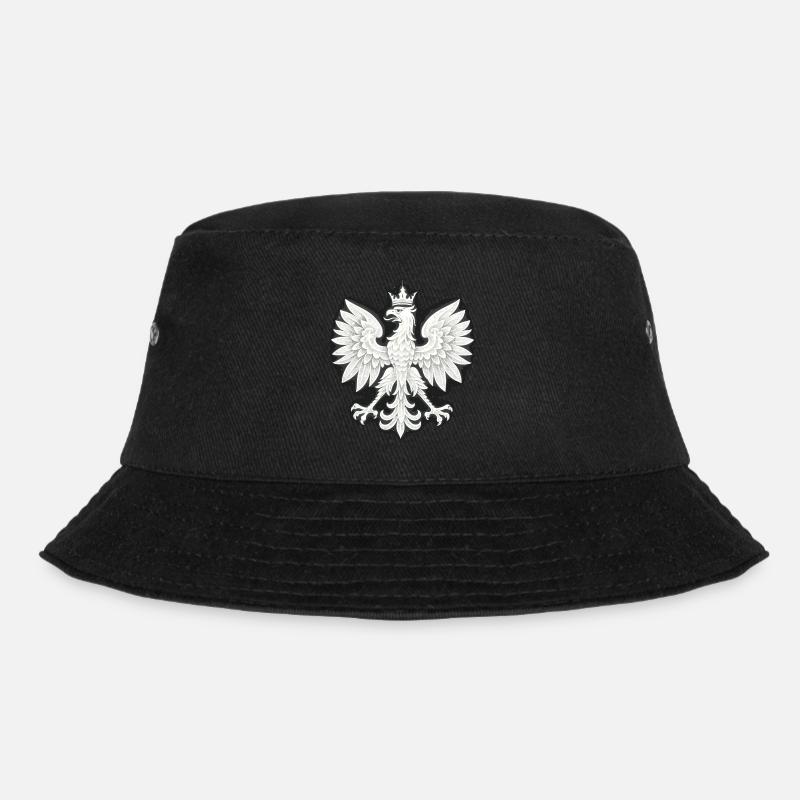 Pologne Polska Aigle drapeau blanc Drapeau Cadeau - Bob - noir