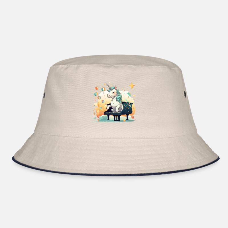 Klavier-Serenade Einhorn Bucket Hat