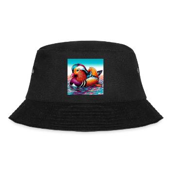 Mandarin duck - Bucket Hat - black - Front - Lela (165cm)