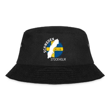Stockholm - Bucket Hat - Schwarz - Vorne - Lela (165cm)
