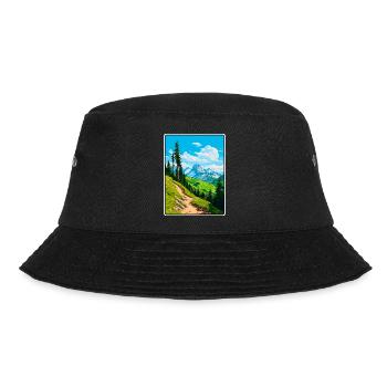 Affiche de voyage Piz Badile Suisse Paysage urbain WPA - Bob - noir - Devant - Lela (165cm)
