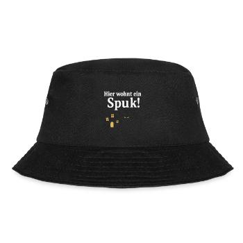 Cat house with haunted charm - Bucket Hat - black - Front - Lela (165cm)