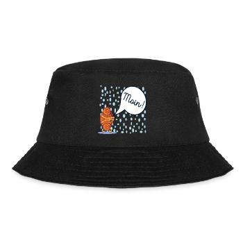 MOIN FRANZBRÖTCHEN RAINY WEATHER HAMBURG - Bucket Hat - black - Front - Lela (165cm)