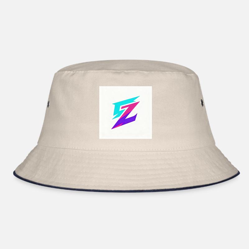 Zigzag Neon Gradient Logo Bucket Hat