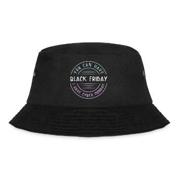 Kaufrausch Cyber Monday - Bucket Hat - Schwarz - Vorne - Lela (165cm)