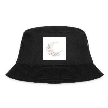 Moon Blossom Wreath - Bucket Hat - black - Front - Lela (165cm)