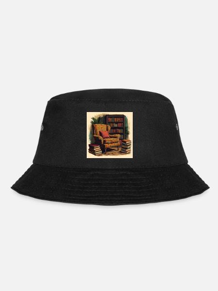 Cozy Reading Chair - Bucket Hat - Schwarz