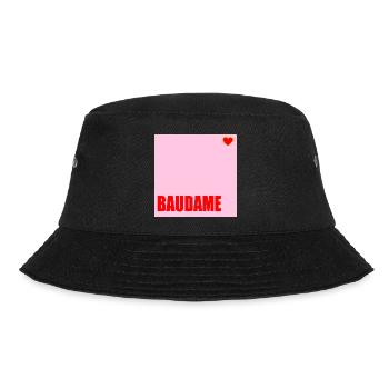 CLIENT BAUDAME HAUSBAU HERZ - Bucket Hat - black - Front - Lela (165cm)