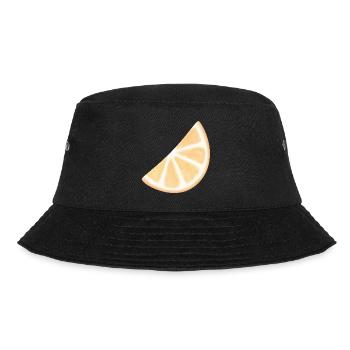 Orange Slice Watercolor Glow - Bucket Hat - black - Front - Lela (165cm)