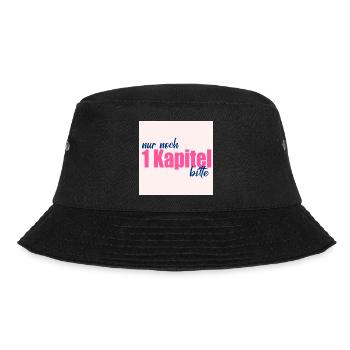 BÜCHER LIEBEN LESEN KAPITEL - Bucket Hat - Schwarz - Vorne - Lela (165cm)