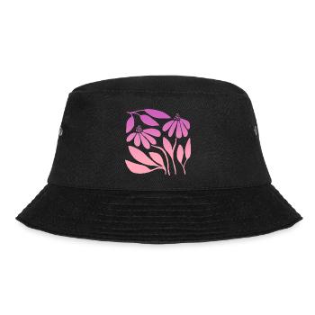 Marguerite in Gradient Pink - Bucket Hat - black - Front - Lela (165cm)