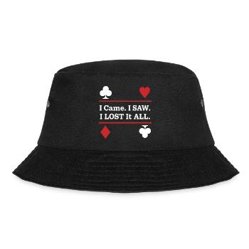 I came. I saw. I Lost Everything – Playing Cards - Bucket Hat - black - Front - Lela (165cm)