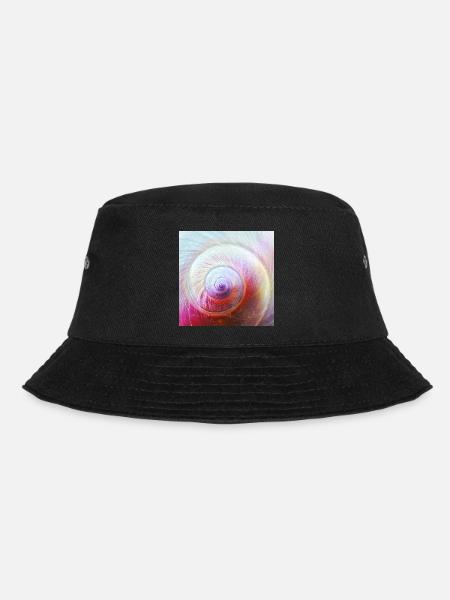 Spiralenschale - Bucket Hat - Schwarz