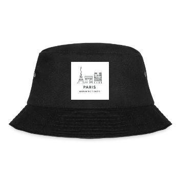 Paris Line Art Silhouette Point de repère - Bob - noir - Devant - Lela (165cm)