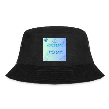Braut To Be Farbverlauf Muster - Bucket Hat - Schwarz - Vorne - Lela (165cm)