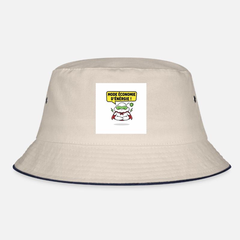 Superhero Cloud Saving Energy Mode Bucket Hat