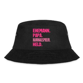 Handballspieler Handball Handballer Geschenke - Bucket Hat - Schwarz - Vorne - Lela (165cm)