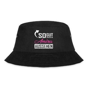 So gut kann nur eine Amira aussehen - Bucket Hat - Schwarz - Vorne - Lela (165cm)