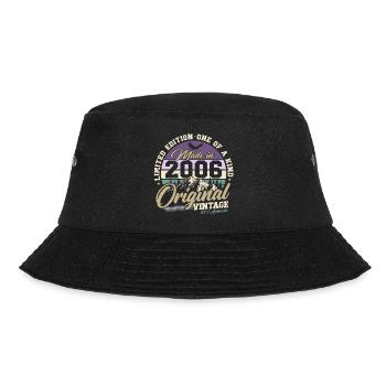 2006 Vintage 20th Birthday Retro Gift - Bucket Hat - black - Front - Lela (165cm)