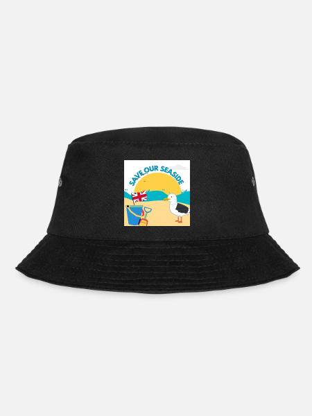Rettet unsere Küstenillustration - Bucket Hat - Schwarz