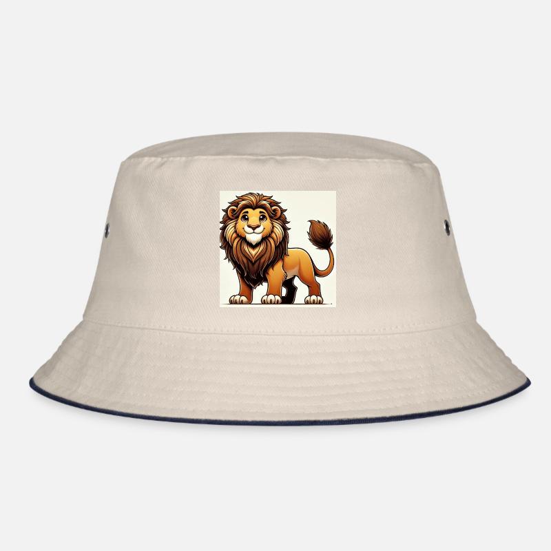 Warmer Cartoon-Löwe Bucket Hat