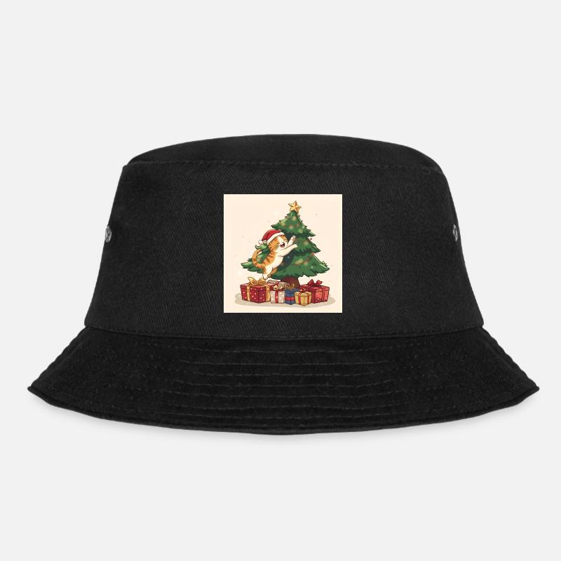 Cat Playtime - Bucket Hat - Schwarz