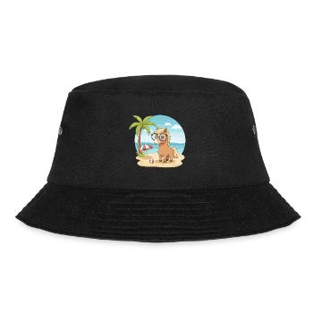 Süßes Pferd mit Brille Strandsommerurlaub - Bucket Hat - Schwarz - Vorne - Lela (165cm)