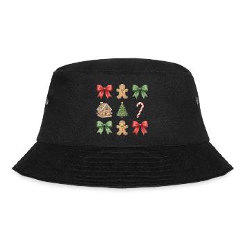 Winter Whimsy Christmas Motifs Parade - Bucket Hat - black - Front - Lela (165cm)