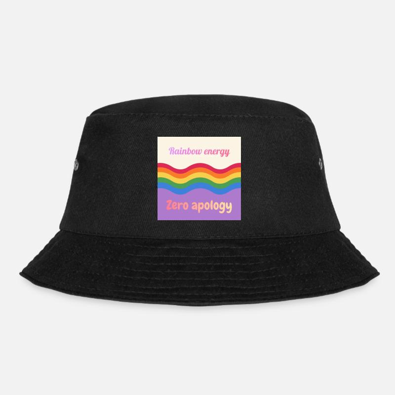 Regenbogenenergie - Bucket Hat - Schwarz