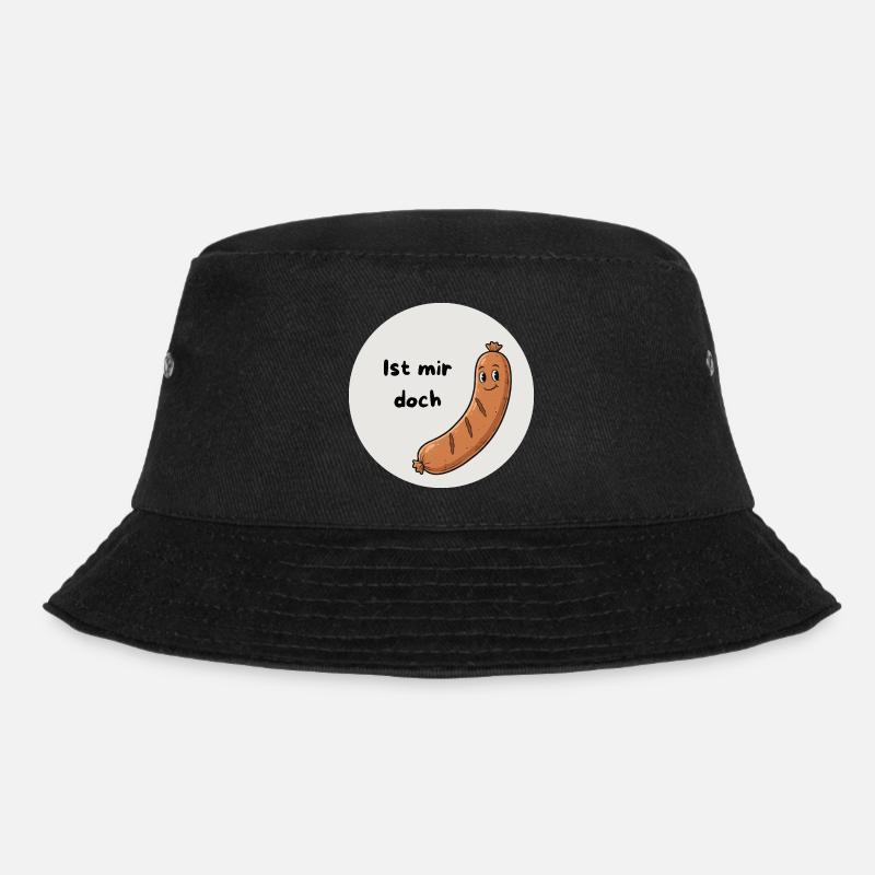 I don't care - Bucket Hat - black