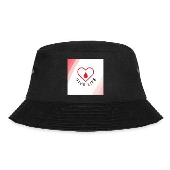 Give Life : Blood Donor Heart - Bucket Hat - black - Front - Lela (165cm)