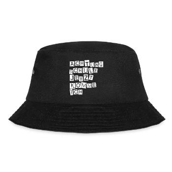 Attention school, here I come - Bucket Hat - black - Front - Lela (165cm)