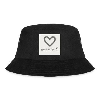 Herz und Lebensfreude - Bucket Hat - Schwarz - Vorne - Lela (165cm)