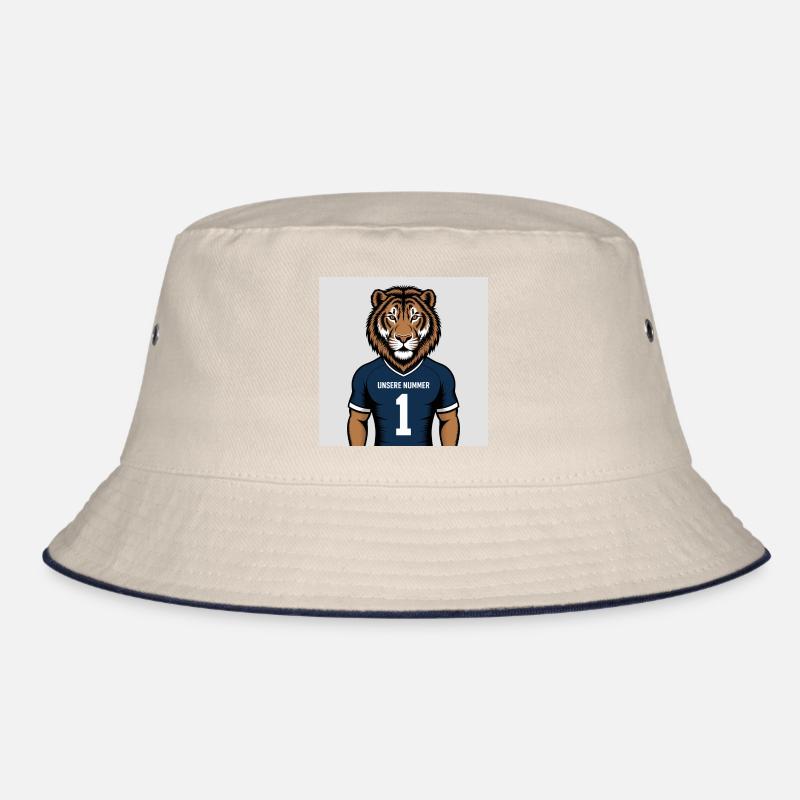Tiger Mascot Jersey Print Bucket Hat