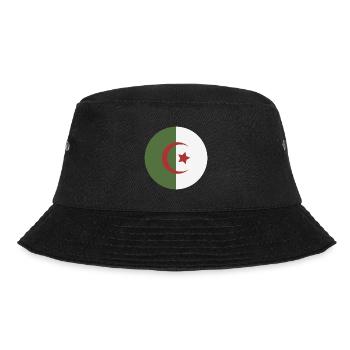 Algerien-Rundflagge - Bucket Hat - Schwarz - Vorne - Lela (165cm)
