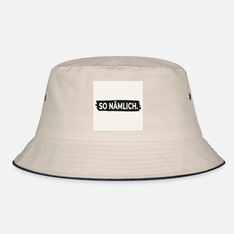 SO NÄMLICH. – Poster mit Statement Design Bucket Hat