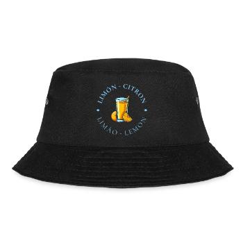 Lemonade Citrus Circle Logo - Bucket Hat - black - Front - Lela (165cm)