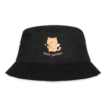 You're Purrfect – Cupidon Cat - Bucket Hat - black - Front - Lela (165cm)