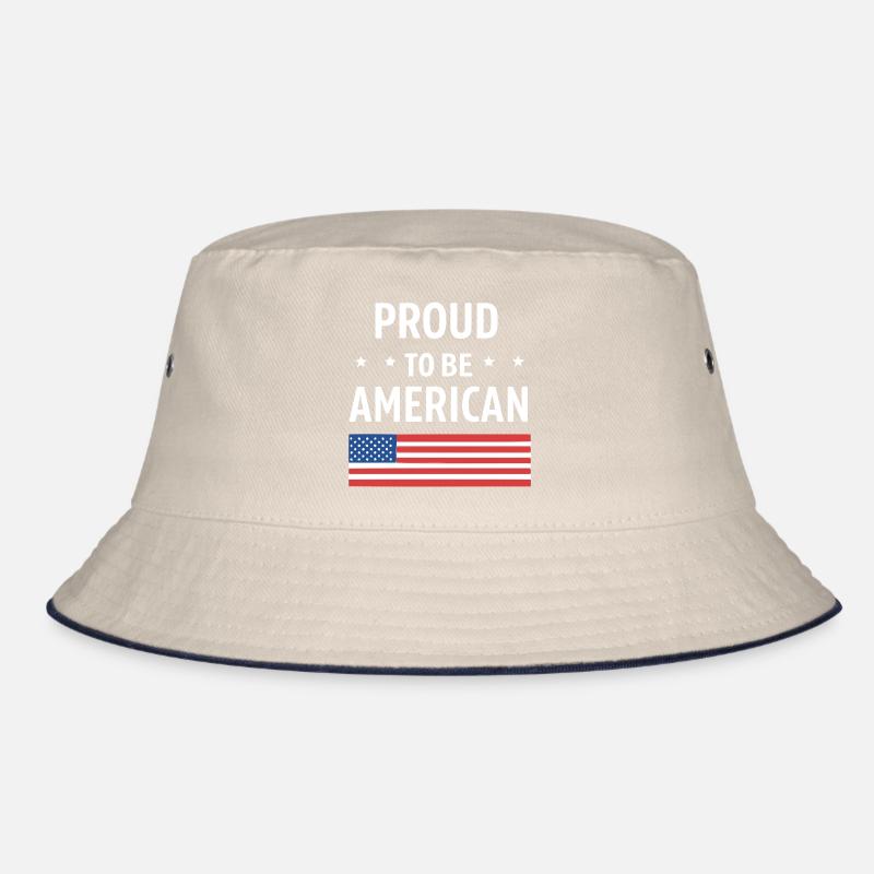 American Pride with US Flag Bucket Hat
