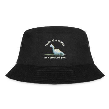 Failed as a Human – I’m a Dinosaur Now - Bucket Hat - Schwarz - Vorne - Lela (165cm)