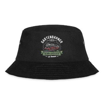 Gartenbahn Eisenbahn Garten Spur G Modelleisenbahn - Bucket Hat - Schwarz - Vorne - Lela (165cm)